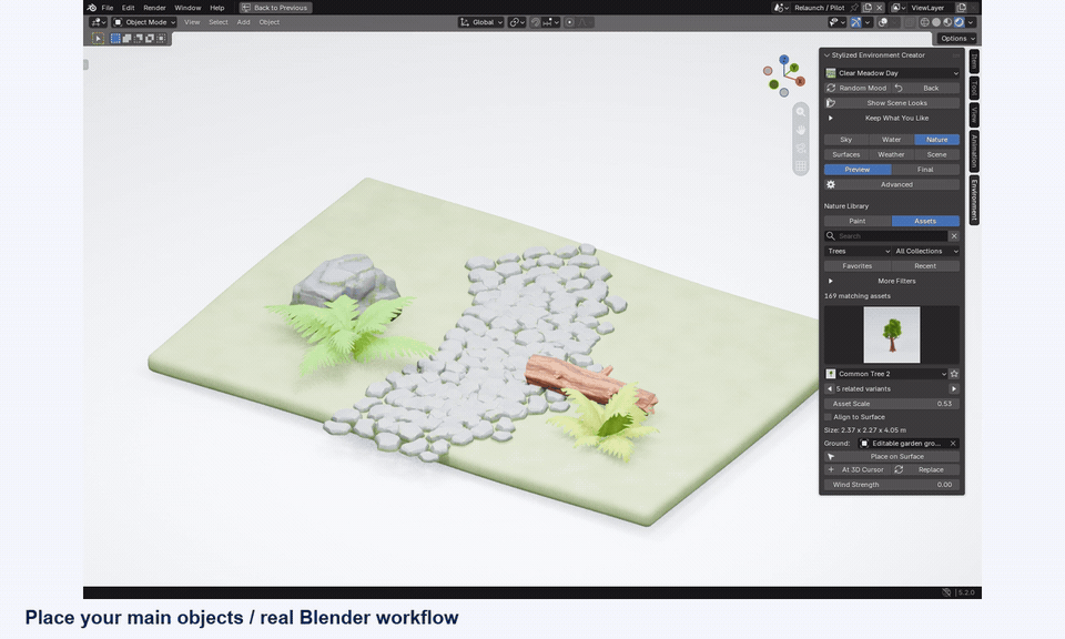 Surface placement