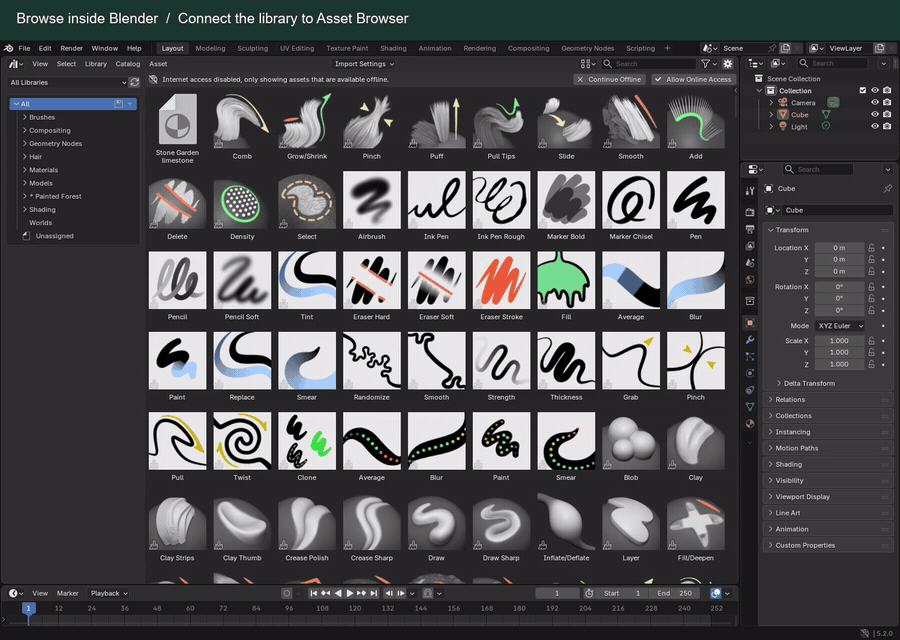 Blender Asset Browser